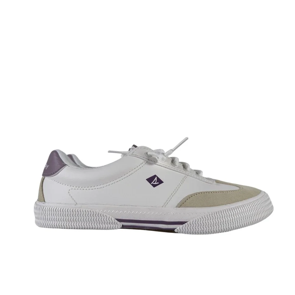 Sperry Pier Wave Refresh White Beige & Purple ‎ Womens Shoe Size 9